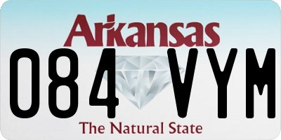 AR license plate 084VYM