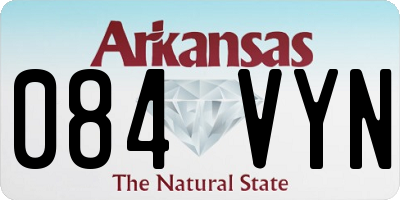 AR license plate 084VYN
