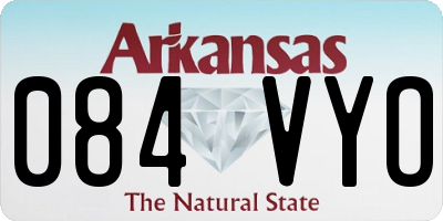 AR license plate 084VYO