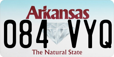 AR license plate 084VYQ