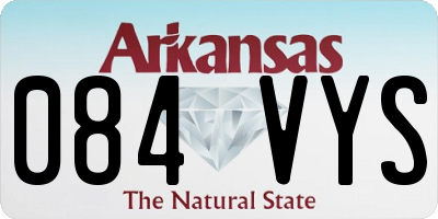 AR license plate 084VYS