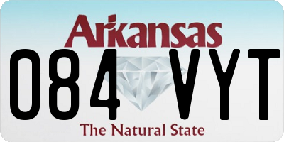AR license plate 084VYT