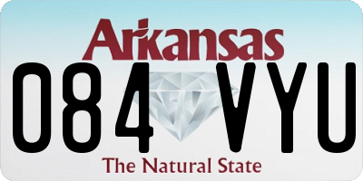 AR license plate 084VYU