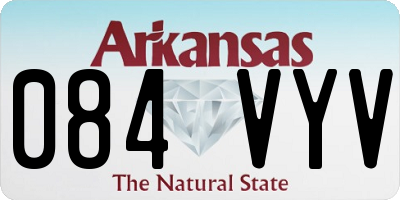 AR license plate 084VYV
