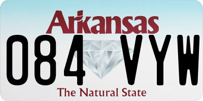 AR license plate 084VYW