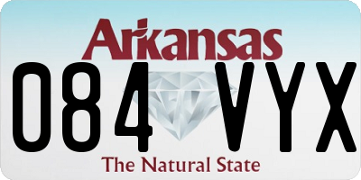 AR license plate 084VYX