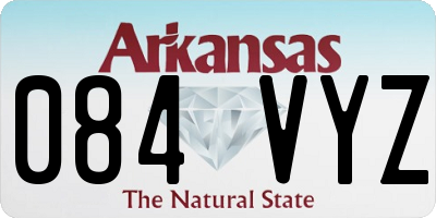 AR license plate 084VYZ