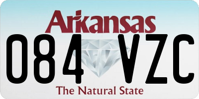 AR license plate 084VZC