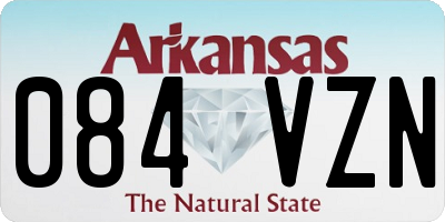 AR license plate 084VZN