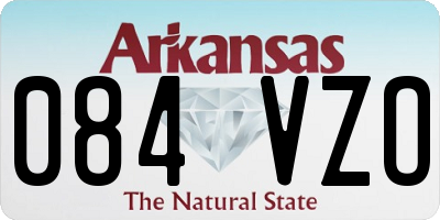 AR license plate 084VZO