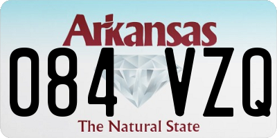 AR license plate 084VZQ