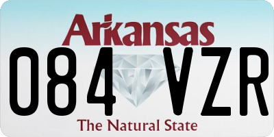 AR license plate 084VZR