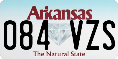 AR license plate 084VZS