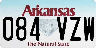 AR license plate 084VZW