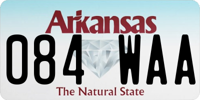 AR license plate 084WAA