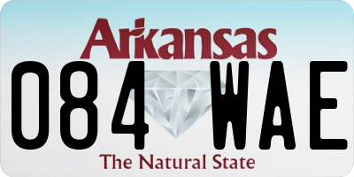 AR license plate 084WAE