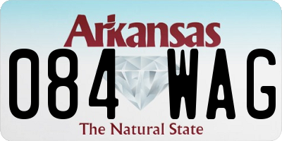 AR license plate 084WAG