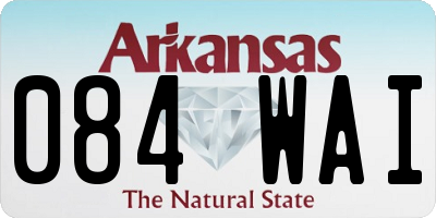 AR license plate 084WAI