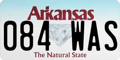 AR license plate 084WAS