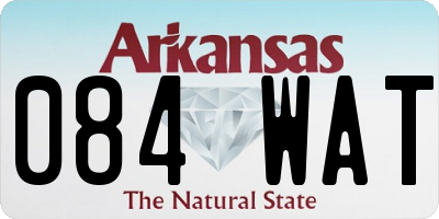 AR license plate 084WAT