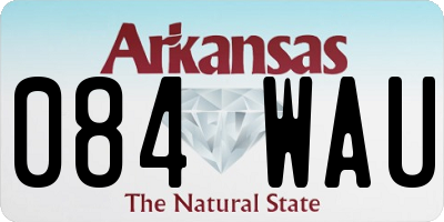 AR license plate 084WAU