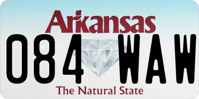 AR license plate 084WAW