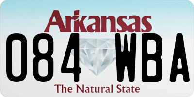 AR license plate 084WBA