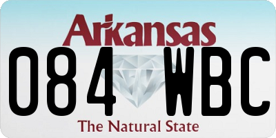 AR license plate 084WBC