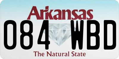 AR license plate 084WBD