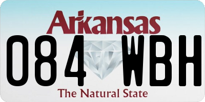 AR license plate 084WBH