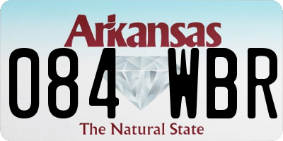 AR license plate 084WBR