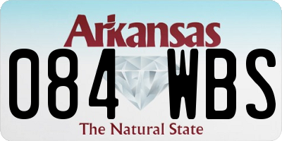 AR license plate 084WBS