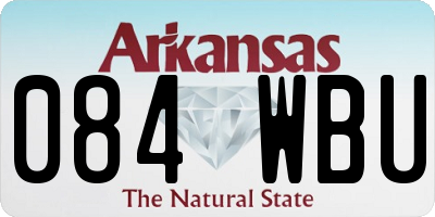 AR license plate 084WBU