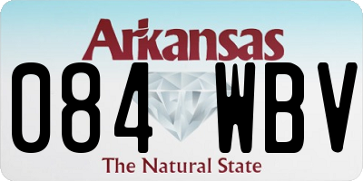AR license plate 084WBV
