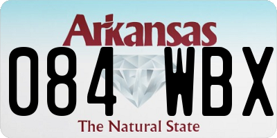 AR license plate 084WBX