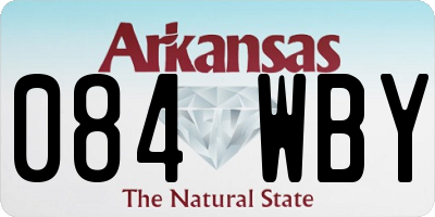 AR license plate 084WBY