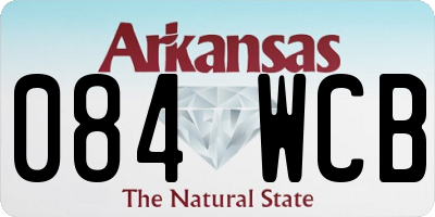 AR license plate 084WCB