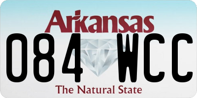 AR license plate 084WCC