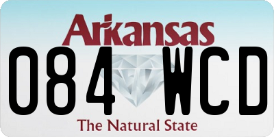 AR license plate 084WCD
