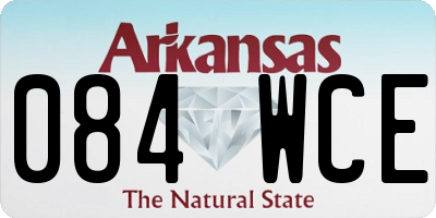 AR license plate 084WCE