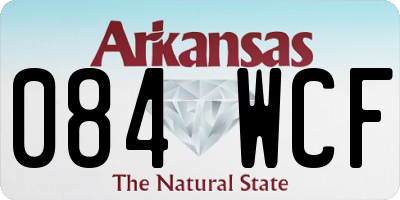 AR license plate 084WCF