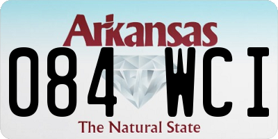 AR license plate 084WCI