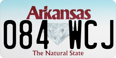 AR license plate 084WCJ