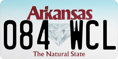 AR license plate 084WCL