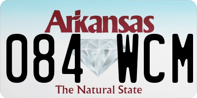 AR license plate 084WCM