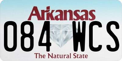 AR license plate 084WCS