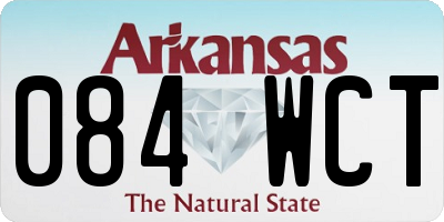 AR license plate 084WCT