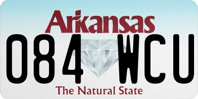 AR license plate 084WCU