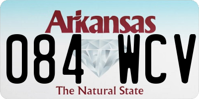 AR license plate 084WCV
