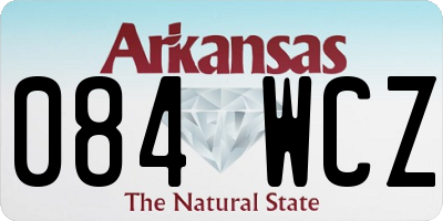 AR license plate 084WCZ